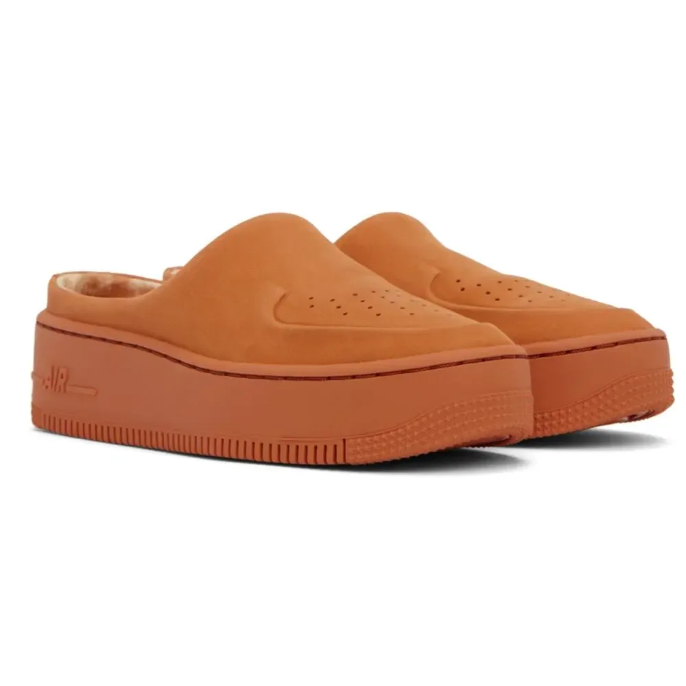 NIKE Air Force 1 “Lover” Sneakers US 6 Cinder Orange AO1523-800 Slip On Shoes - Picture 2 of 9